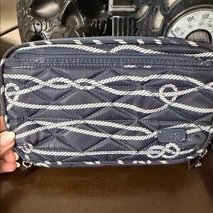 Lug Nautical Navy roundabout crossbody wallet &Toiletry Bag